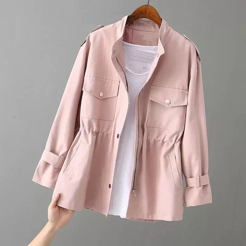 Women's Utility Trench Jacket for Autumn - Clara