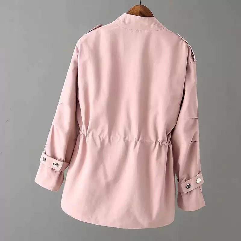 Women's Utility Trench Jacket for Autumn - Clara