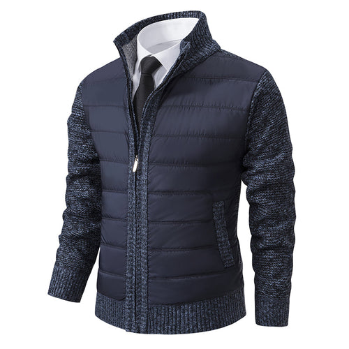 Men's Polo Neck Puffer Zip-Up Jacket - Jaxon