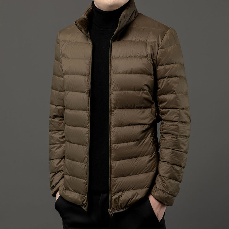 Men's Lightweight Slim-Fit Puffer Jacket for Casual Wear - Tonic