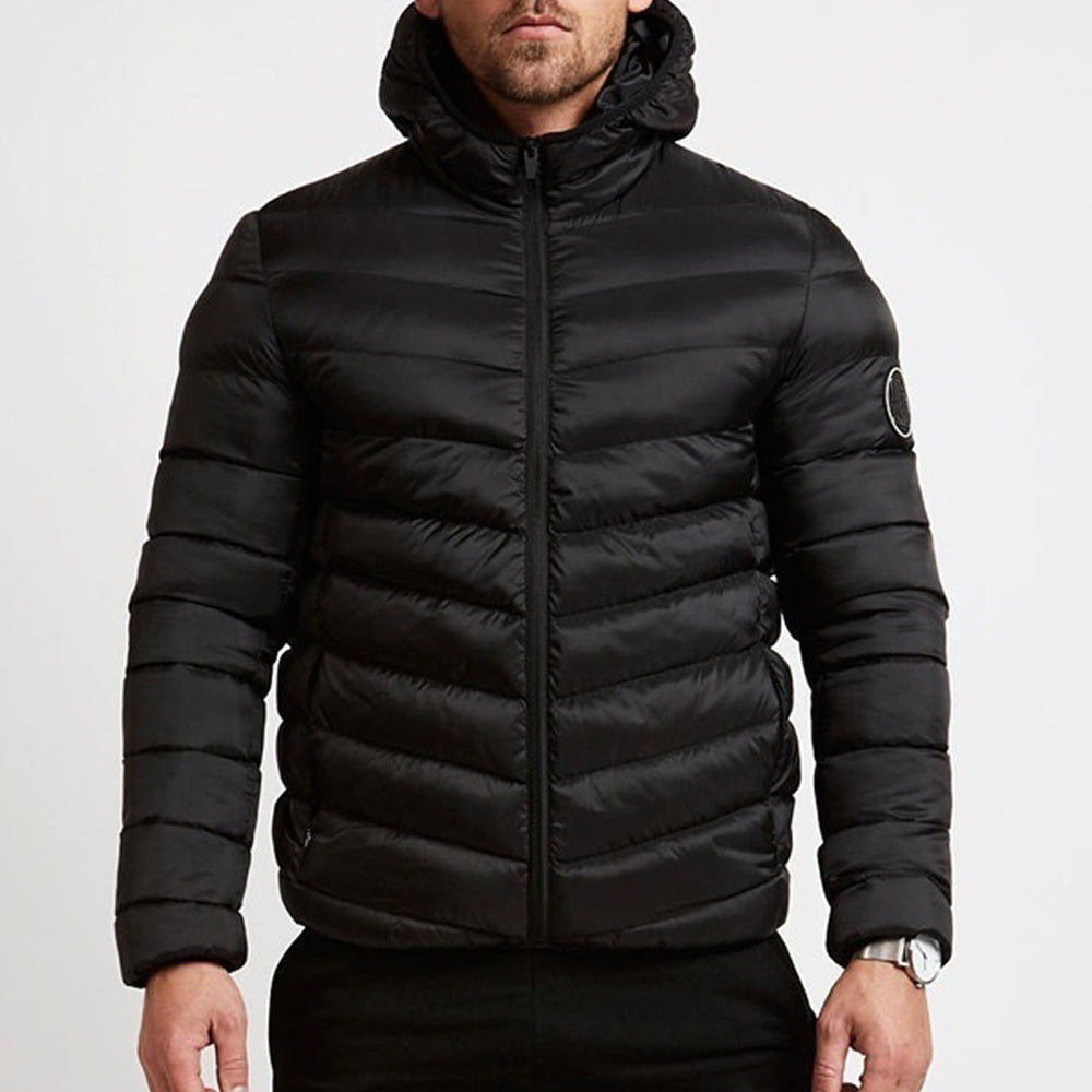 Men's Quilted Hooded Puffer Jacket for Winter - Dapper