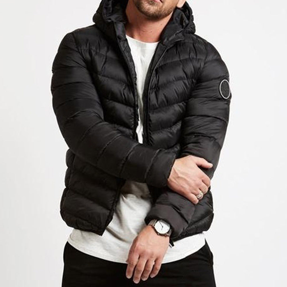 Men's Quilted Hooded Puffer Jacket for Winter - Dapper