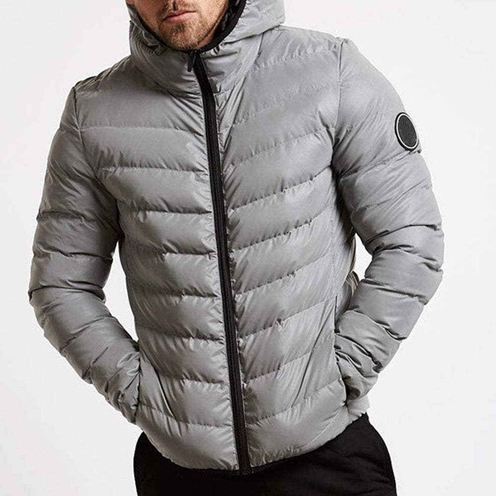 Men's Quilted Hooded Puffer Jacket for Winter - Dapper