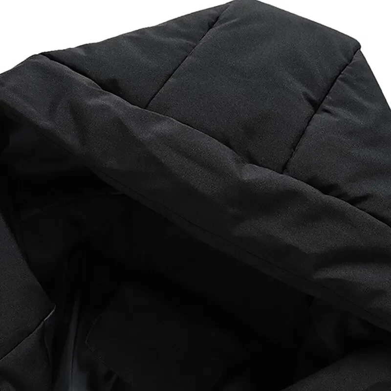 Men's Quilted Hooded Puffer Jacket for Winter - Simon