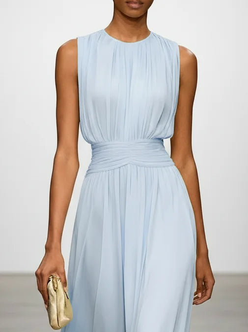 Women's Chiffon Maxi Dress for Summer Weddings - Rina