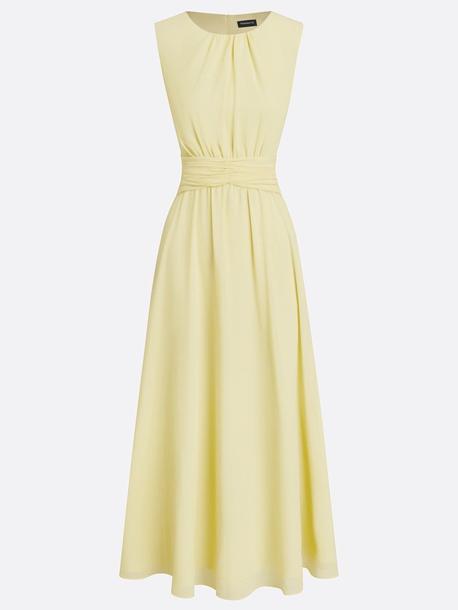 Women's Chiffon Maxi Dress for Summer Weddings - Rina