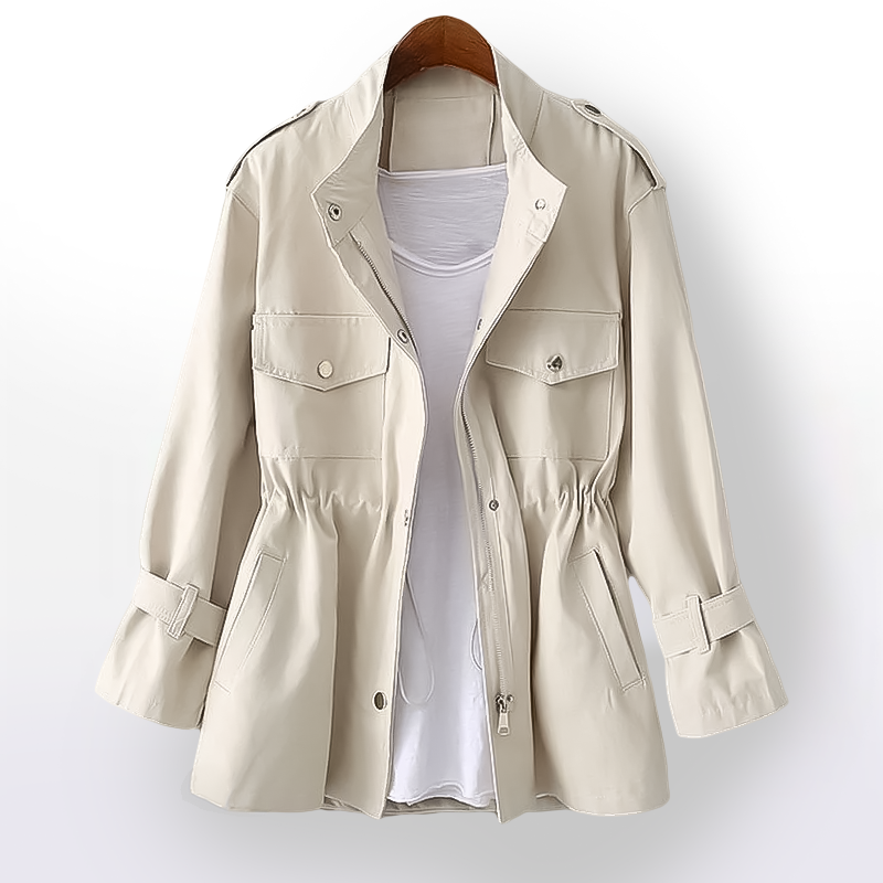 Women's Utility Trench Jacket for Autumn - Clara