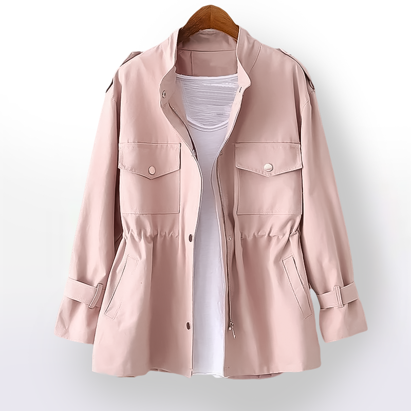 Women's Utility Trench Jacket for Autumn - Clara