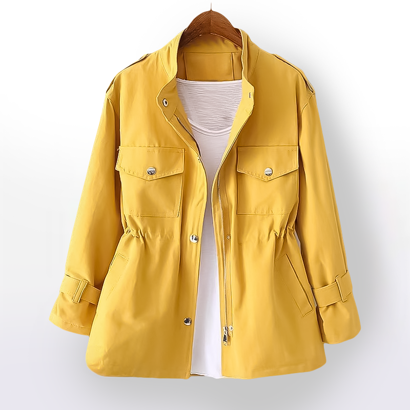 Women's Utility Trench Jacket for Autumn - Clara