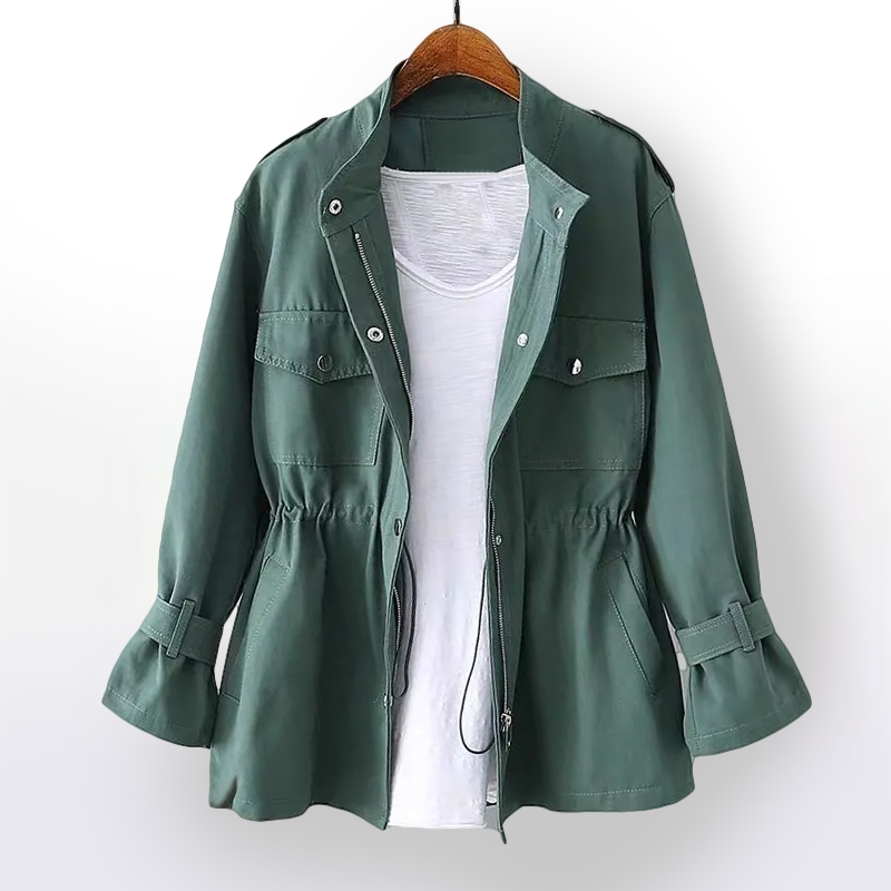 Women's Utility Trench Jacket for Autumn - Clara