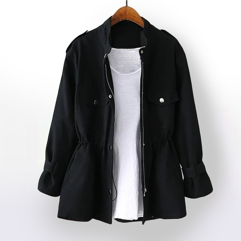 Women's Utility Trench Jacket for Autumn - Clara