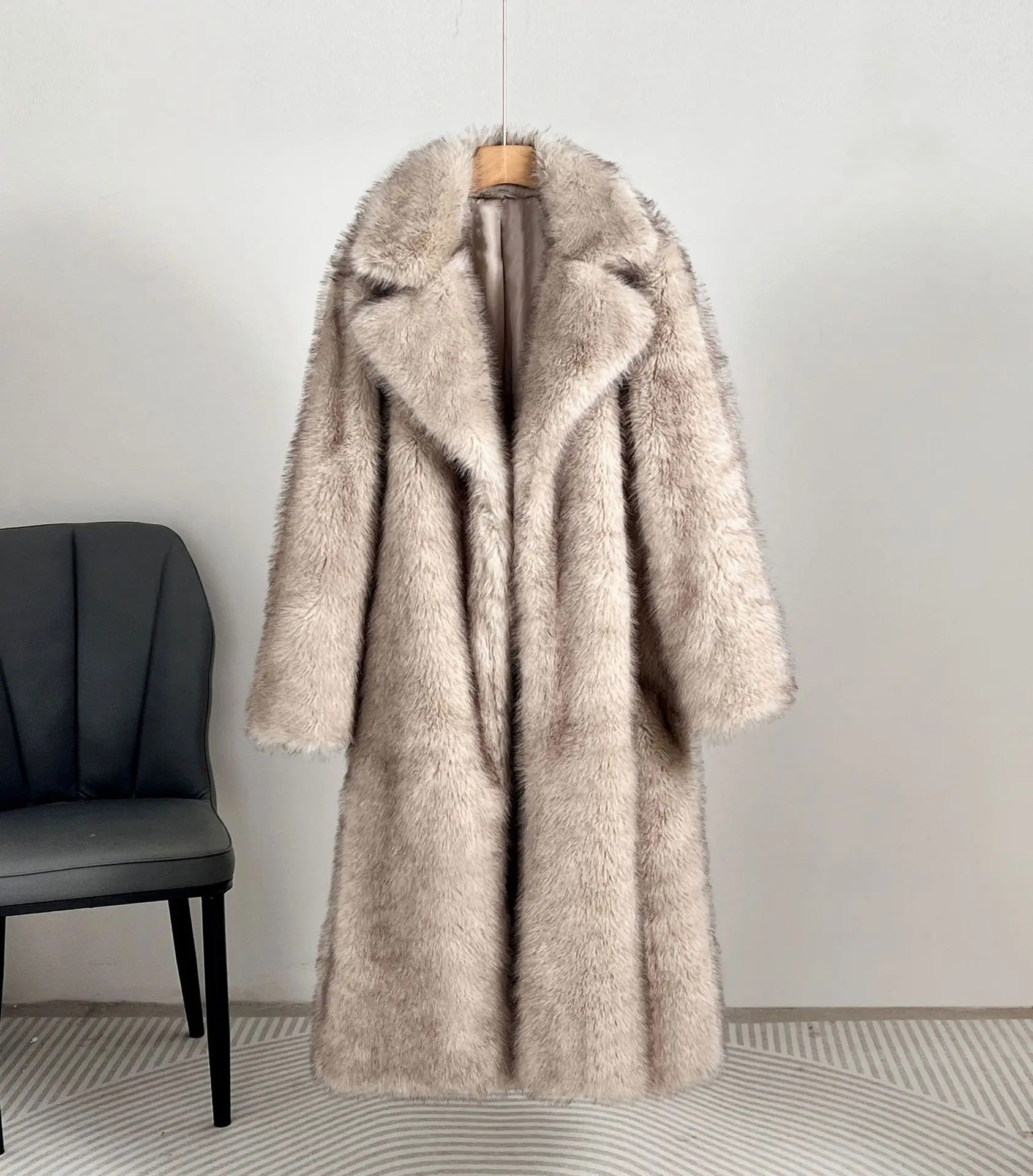 Women's Faux Fur Long Winter Coat - Leah