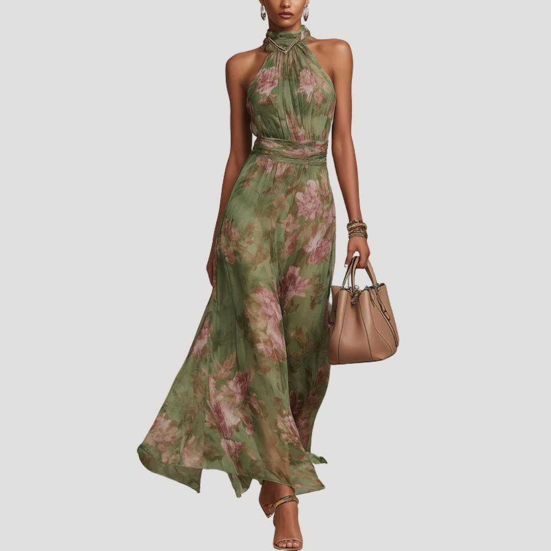 Women's Floral Maxi Summer Dress for Weddings - Grace