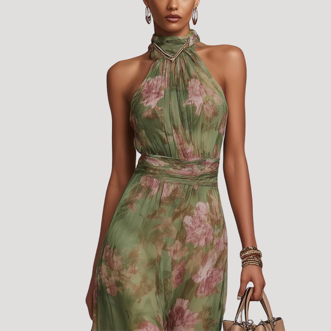 Women's Floral Maxi Summer Dress for Weddings - Grace