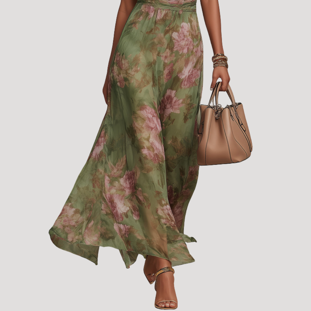 Women's Floral Maxi Summer Dress for Weddings - Grace