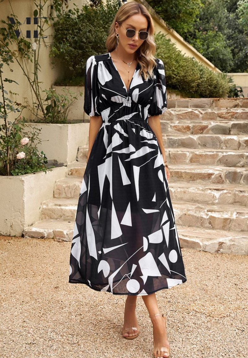 Women's Floral Midi Summer Dress - Roxanne