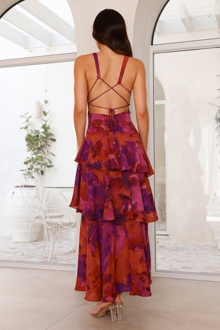 Women's Lightweight Chiffon Maxi Dress - Elara