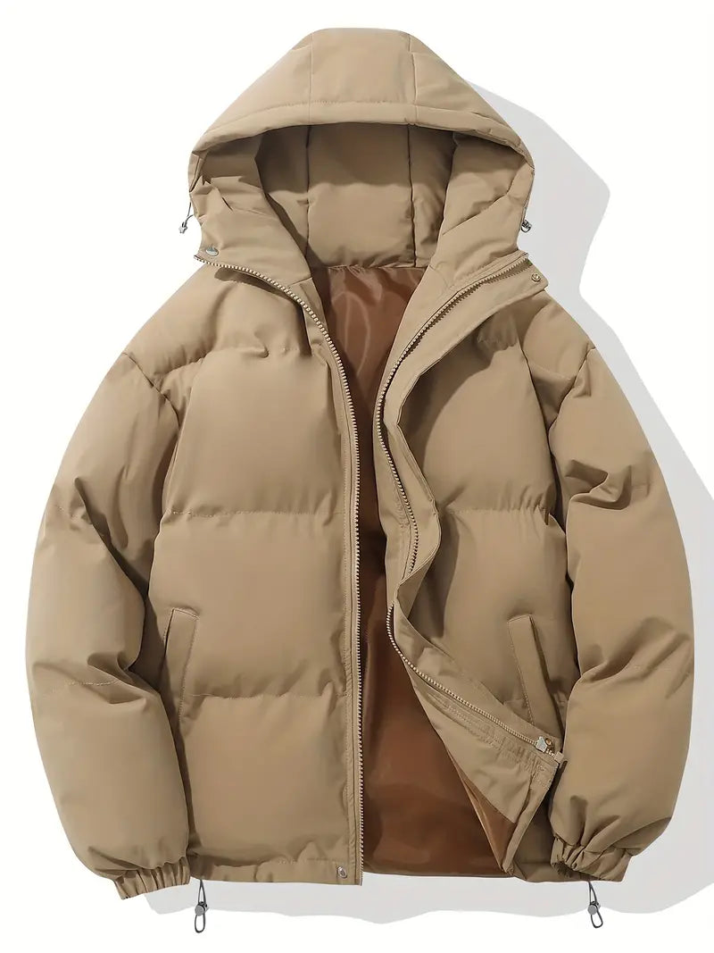 Women's Quilted Hooded Puffer Jacket for Winter - Elara