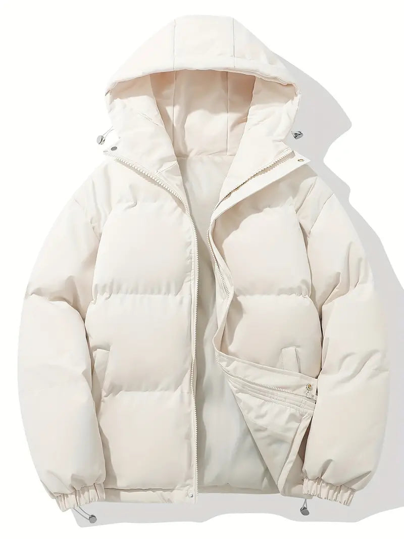 Women's Quilted Hooded Puffer Jacket for Winter - Elara