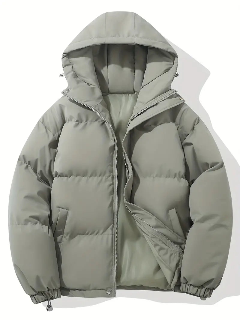 Women's Quilted Hooded Puffer Jacket for Winter - Elara