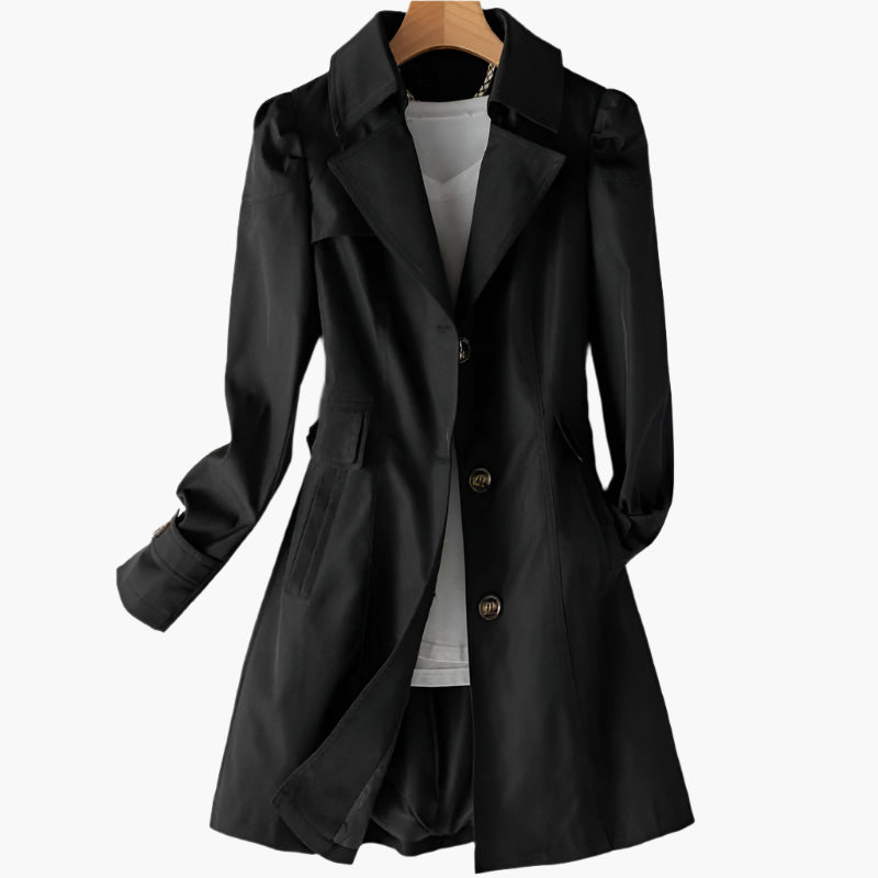 Women's Tailored Trench Coat Office Jacket - Kira